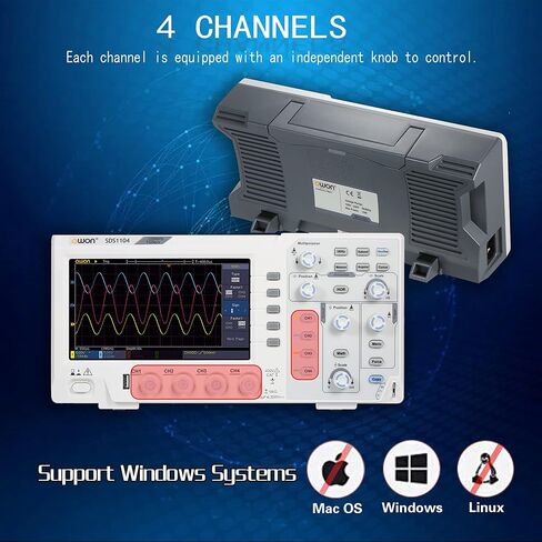 SDS1102 100MHz Digital Desktop Oscilloscope 2 Channels Oscilloscope 1GS/s Sample Rate in Kuwait