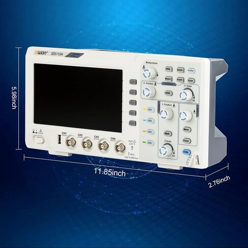 SDS1102 100MHz Digital Desktop Oscilloscope 2 Channels Oscilloscope 1GS/s Sample Rate in Kuwait