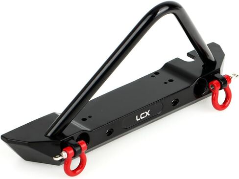 LCX Racing 1/10th RC Crawler Car Metal Front Bumper for TRX4 Axial SCX10 II 90046 SCX10 D90, Upgrades Parts Accessories in Saudi Arabia