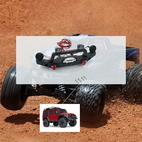 GoolRC RC Car Front Bumper RC Climbing Car Metal Front Bumper Compatible with 1/10 TRX4 Axial SCX10 90046 SCX10 III AXI03007 AXI03003 RC Car Accessory Parts in Saudi Arabia