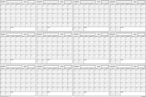 SwiftGlimpse 24x36 Large Jumbo Oversized Erasable Laminated Blank Annual Yearly Wall Calendar Poster, 12 Months, Reusable for Office, Academic or Home in Saudi Arabia