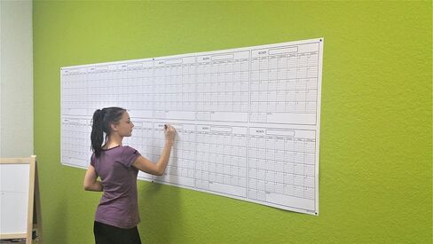 SwiftGlimpse 24x36 Large Jumbo Oversized Erasable Laminated Blank Annual Yearly Wall Calendar Poster, 12 Months, Reusable for Office, Academic or Home in Saudi Arabia