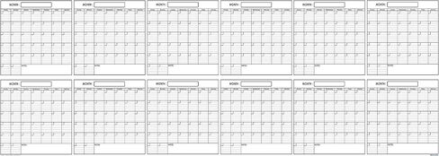 SwiftGlimpse 24x36 Large Jumbo Oversized Erasable Laminated Blank Annual Yearly Wall Calendar Poster, 12 Months, Reusable for Office, Academic or Home in Saudi Arabia