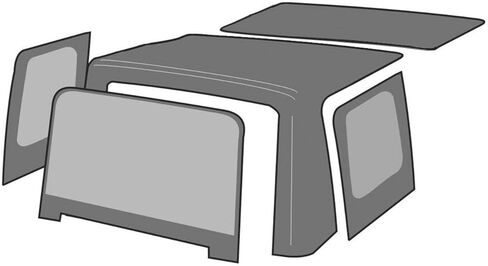 منتجات RAMPAGE استبدال مصنع Rampage Soft Top | فينيل، دينم أسود مع نوافذ شفافة | 98815 | يناسب 1995 - 1998 سوزوكي سايد كيك/جيو تراكر in Kuwait