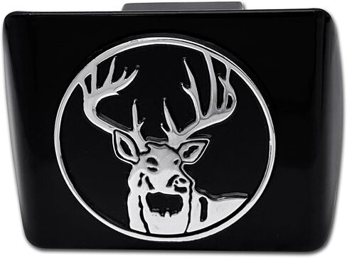 Bass Fish Black Metal Hitch Cover in Saudi Arabia
