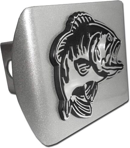 Bass Fish Black Metal Hitch Cover in Saudi Arabia