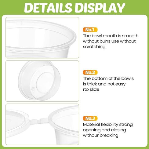 Didaey 300 Pcs 2 oz Plastic Dressing Containers Clear Portion Cups Small Condiment Containers with Lids Hinged Airtight Souffle Cups Disposable Sauce Cups with Lids for Food, Salad Storage in Saudi Arabia