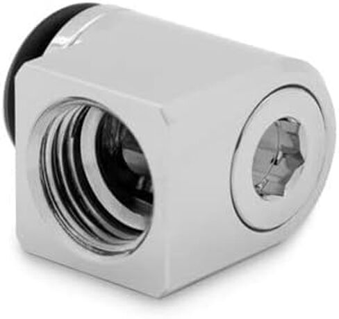 EKWB EK-Quantum Torque Micro Rotary 90 Degree Angled Fitting, Nickel in Saudi Arabia