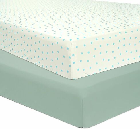 ملاءات سرير الأطفال من Little Peaches للفتيات الصغيرات - ملاءة سرير فائقة النعومة، سرير أطفال قابل للحمل للفتيات الصغيرات، ملاءة سرير أطفال محبوكة قابلة للتمدد في 4 اتجاهات، مستلزمات الأطفال، عبوتان - فراشة وأرجواني in Kuwait
