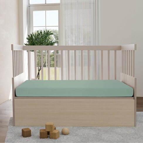 ملاءات سرير الأطفال من Little Peaches للفتيات الصغيرات - ملاءة سرير فائقة النعومة، سرير أطفال قابل للحمل للفتيات الصغيرات، ملاءة سرير أطفال محبوكة قابلة للتمدد في 4 اتجاهات، مستلزمات الأطفال، عبوتان - فراشة وأرجواني in Kuwait
