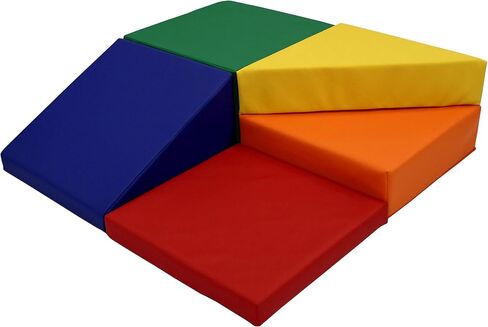 Factory Direct Partners 12366-AS SoftScape Playtime Corkscrew Climber for Infants and Toddlers, Colorful Beginner Soft Foam Structure for Indoor Active Play (5-Piece Set) - Assorted in Saudi Arabia