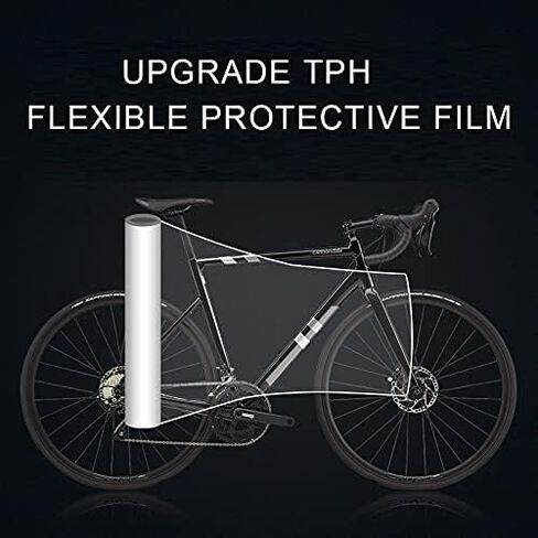 LESOVI Bicycle Frame Tape Guards, Transparent Bike Rhino Protective Film Scratch-Resistant Bike Frame Protection Tape for Road Mountain Bike in Saudi Arabia