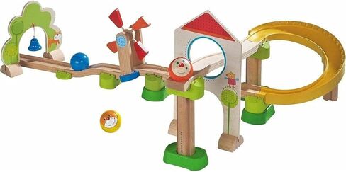 HABA Kullerbu Windmill Playset - 25 Piece Ball Track Starter Set with Special Effects - Ages 2+ in Saudi Arabia