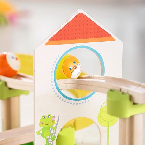HABA Kullerbu Windmill Playset - 25 Piece Ball Track Starter Set with Special Effects - Ages 2+ in Saudi Arabia