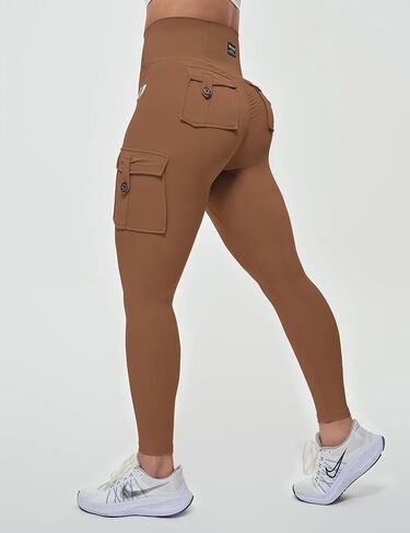 FIRM ABS Women's active wear leggings,Cargo pockets design, Squat-proof and Non see-through pants for Workout, Yoga, Running in Saudi Arabia