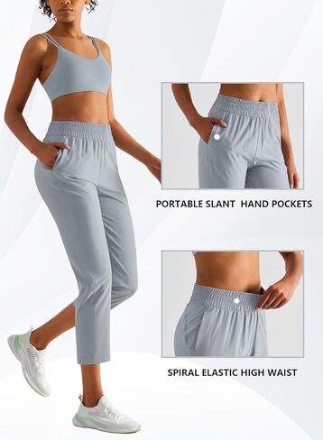 Women's Cargo Capris Pants Lightweight Quick Dry Hiking Pants Outdoor Athletic Workout Lounge Work Casual Trousers in Kuwait