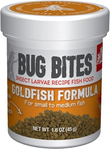 Fluval Bug Bites Goldfish Fish Food, Granules for Small to Medium Sized Fish, 1.6 oz., A6583 in Saudi Arabia