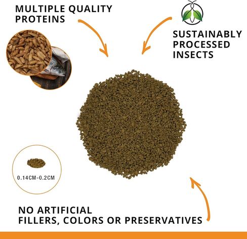 Fluval Bug Bites Goldfish Fish Food, Granules for Small to Medium Sized Fish, 1.6 oz., A6583 in Saudi Arabia