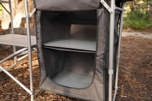 MOUNTAIN SUMMIT GEAR Camping Roll Top Kitchen Made from Weather-Resistant Aluminum (By Caddis Sports) in Kuwait
