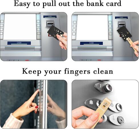 Aster 3 Pieces Credit Card Grabber for Long Nails, Debit Bank Card Grabber, Acrylic Credit Card Puller for Women in Saudi Arabia