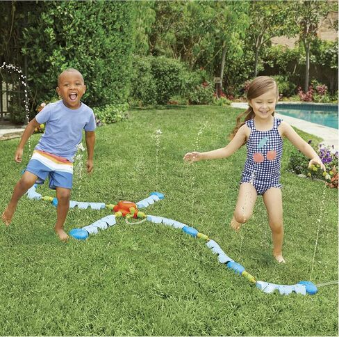 ألعاب مائية خارجية من Little Tikes Dancing Sprinkler Fun Zone - لعبة شاطئ صيفية ممتعة في الفناء الخلفي أو حفلة حمام السباحة للأطفال، ألعاب خارجية، ألعاب مائية خارجية للأطفال الأولاد والبنات بعمر 3 سنوات فما فوق in Saudi Arabia