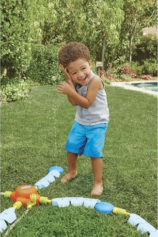 ألعاب مائية خارجية من Little Tikes Dancing Sprinkler Fun Zone - لعبة شاطئ صيفية ممتعة في الفناء الخلفي أو حفلة حمام السباحة للأطفال، ألعاب خارجية، ألعاب مائية خارجية للأطفال الأولاد والبنات بعمر 3 سنوات فما فوق in Saudi Arabia