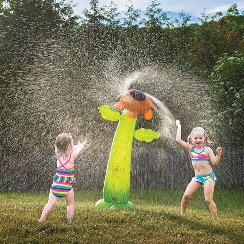 Prextex 5ft Inflatable Water Sprinkler - Giant Sunflower Sprinkler | Kids Outdoor Fun Toy - Toddler Activity and Water Play Equipment - Inflatable Yard, Lawn, Pool Sprinklers, Water Toys for Infants in Kuwait