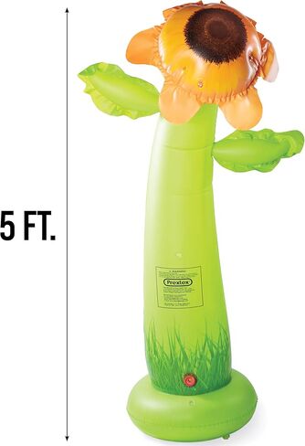 Prextex 5ft Inflatable Water Sprinkler - Giant Sunflower Sprinkler | Kids Outdoor Fun Toy - Toddler Activity and Water Play Equipment - Inflatable Yard, Lawn, Pool Sprinklers, Water Toys for Infants in Kuwait