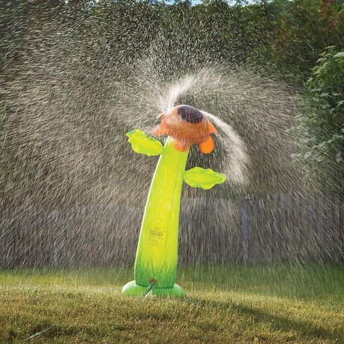 Prextex 5ft Inflatable Water Sprinkler - Giant Sunflower Sprinkler | Kids Outdoor Fun Toy - Toddler Activity and Water Play Equipment - Inflatable Yard, Lawn, Pool Sprinklers, Water Toys for Infants in Kuwait