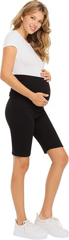 ملابس حمل قصيرة من My Bump فوق البطن - صالة حمل قصيرة قابلة للتمدد وناعمة بالزبدة (صنع في الولايات المتحدة الأمريكية) in Saudi Arabia