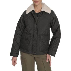 Levi's Women's Diamond Quilted Jacket With Sherpa Collar Jacket in Saudi Arabia