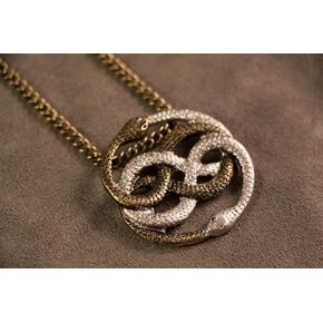 Auryn Necklace Pendant Gold & Silver (Inspired by The Neverending Story) in Saudi Arabia
