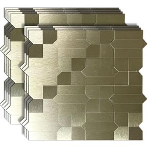 10 Sheets Peel and Stick Backsplash Tile, Self-Adhesive Mosaic Tile, Stick on Kitchen, Bathroom Vanities, Fireplace Décor, Laundry Table (Printed Grey, 10) in Saudi Arabia