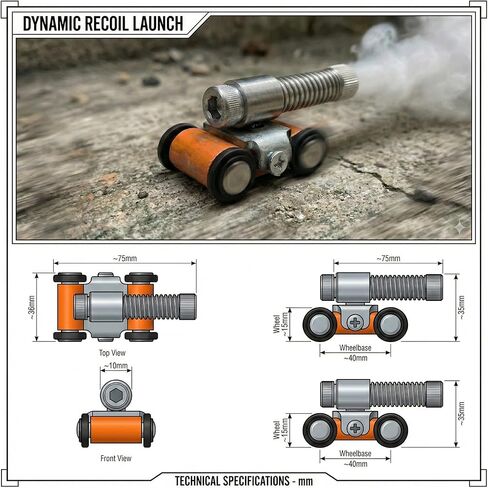 Mini Metal Cannon Model Desktop Ornament – Firecracker Launch Recoil Car for Collection, Decoration Gift & Festive Display (Blue) in Saudi Arabia