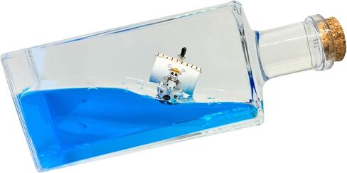 AnimeBottles Unsinkable Ship in a Bottle, One Thousand Piece Sunny Anime Pirate Ship Boat in a Box, Cruise Ship Fluid Drift Bottle, Unsinkable Cruise Ship, Model Decoration, Home Decoration Gift in Saudi Arabia