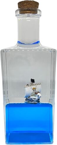 AnimeBottles Unsinkable Ship in a Bottle, One Thousand Piece Sunny Anime Pirate Ship Boat in a Box, Cruise Ship Fluid Drift Bottle, Unsinkable Cruise Ship, Model Decoration, Home Decoration Gift in Saudi Arabia