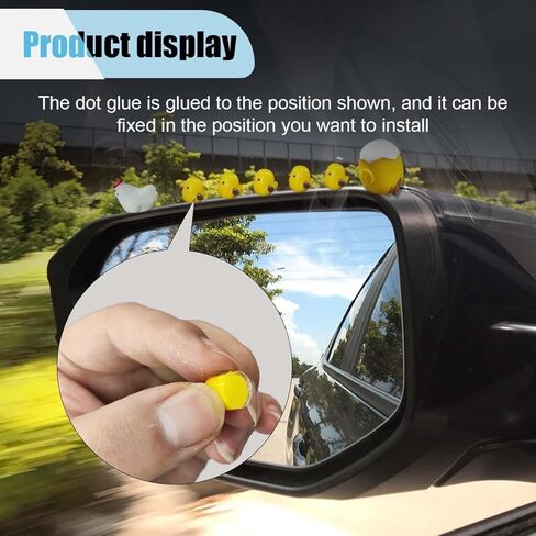 Mini Chickens Car Dashboard Decors, Funny Rearview Mirror Ornament, Cute Hen Chicks Dash Decorations，Interior Accessories for Fairy Garden Landscape, Home, Office in Saudi Arabia