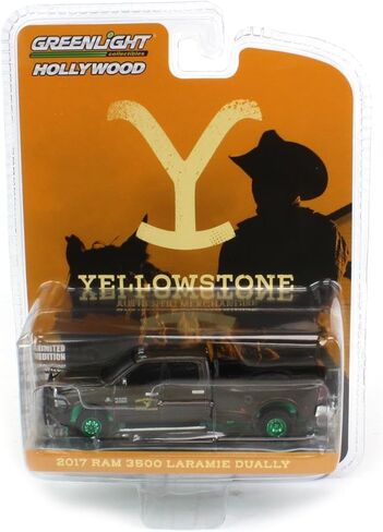 Truck 1/64 Greenlight 2017 Ram 3500 Laramie Dually Yellowstone Dutton Ranch CHASE UNIT 44980-FGREEN in Saudi Arabia