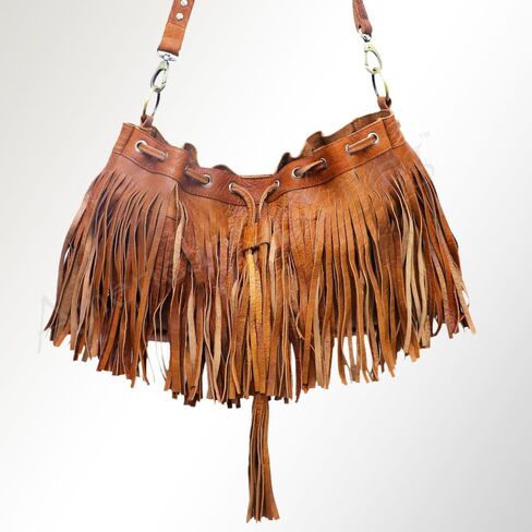 American Darling Bucket full Grain Genuine Leather Western Women Bag Handbag Purse | Travel Bags College Casual in Kuwait