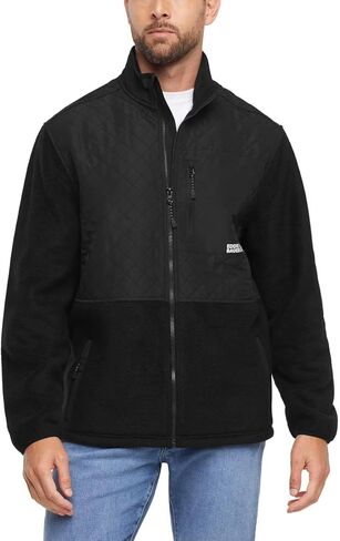 Eddie Bauer Men Mixed Media Fleece Jacket in Saudi Arabia