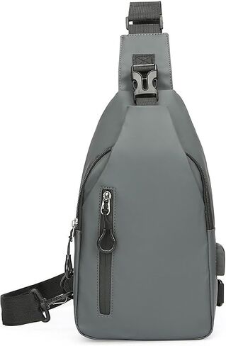 Sling Bag Daypack for Men Women, Crossbody Chest Bags Waterproof Pack, Backpack for Travel, Hiking, Daily Commute, Black in Saudi Arabia