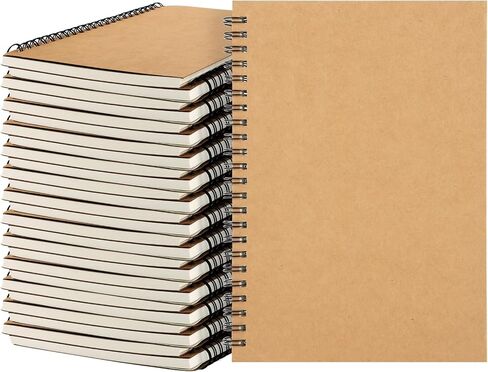 MIVIDE 24 Pack A5 Spiral Notebook, 8.3 x 5.7 Inch, 12 Color, 60 Pages Hardcover Spiral Lined Notebook Journal, Lined Travel Bulk Writing Paper Notebook for School Business Office Supplies in Saudi Arabia