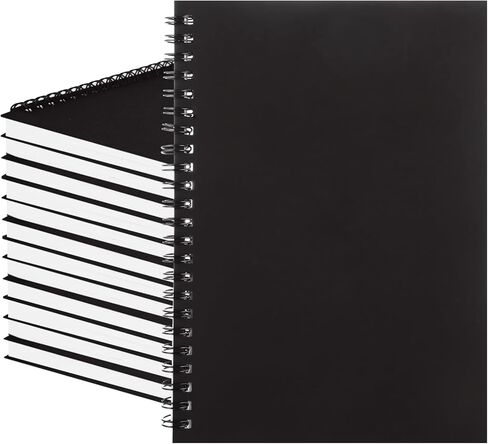 MIVIDE 24 Pack A5 Spiral Notebook, 8.3 x 5.7 Inch, 12 Color, 60 Pages Hardcover Spiral Lined Notebook Journal, Lined Travel Bulk Writing Paper Notebook for School Business Office Supplies in Saudi Arabia