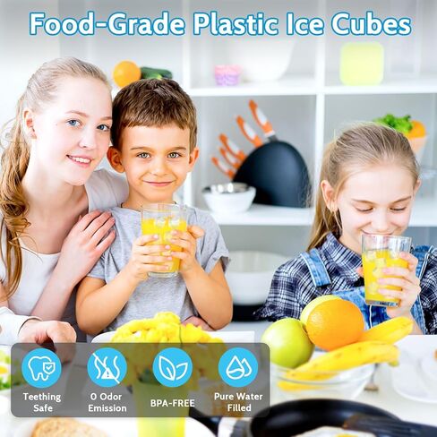 360 Pack White Reusable Ice Cubes Without Diluting for Drinks Permanent Ice Cube Frozen BPA Free for Bars Party Ice Bath Camping Fishing Refreezable Ice Instant Cooler Packs for Injuries in Saudi Arabia