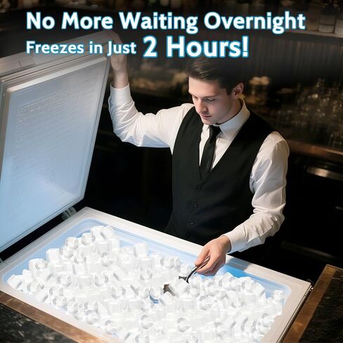 360 Pack White Reusable Ice Cubes Without Diluting for Drinks Permanent Ice Cube Frozen BPA Free for Bars Party Ice Bath Camping Fishing Refreezable Ice Instant Cooler Packs for Injuries in Saudi Arabia