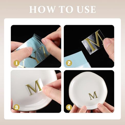 Shappy 12 Pcs Initial Ceramic Jewelry Tray with 26pcs Gold Copper Personalized Monogram, 4.5 Inch Decorative Trinket Dish Plate Bulk for Ring Earring Necklace for Women Wedding Birthday Gift in Saudi Arabia