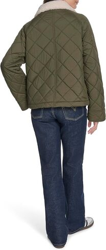 Levi's Women's Diamond Quilted Jacket With Sherpa Collar Jacket in Saudi Arabia
