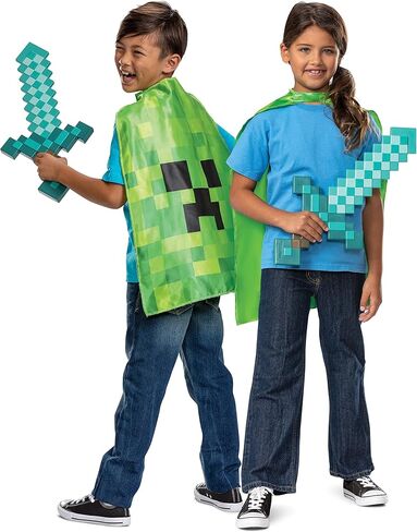 Minecraft Sword and Cape Costume Set, Official Minecraft Costume Accessories for Kids, One Size in Saudi Arabia