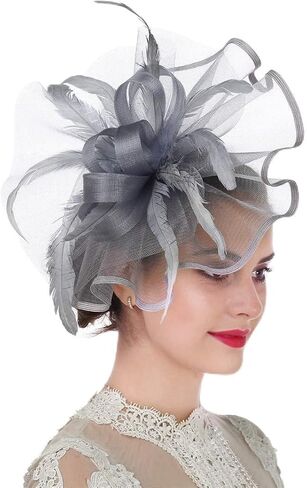 Women Fascinators Hats Flower Fascinators with Headband and Clip Tea Party Headwear for Women and Girls in Saudi Arabia
