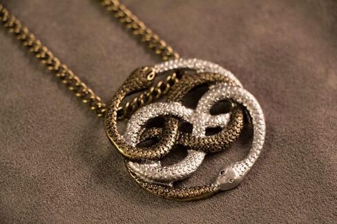 Auryn Necklace Pendant Gold & Silver (Inspired by The Neverending Story) in Saudi Arabia